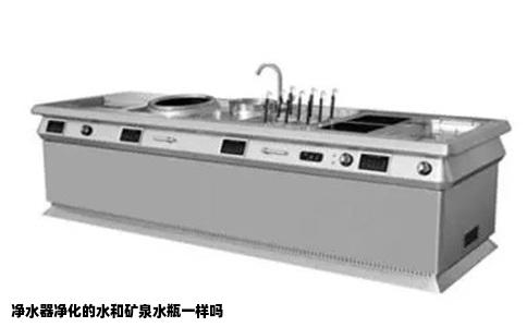 净水器净化的水和矿泉水瓶一样吗