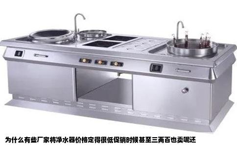 为什么有些厂家将净水器价格定得很低促销时候甚至三两百也卖呢还