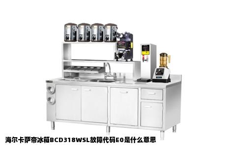 海尔卡萨帝冰箱BCD318WSL故障代码E0是什么意思