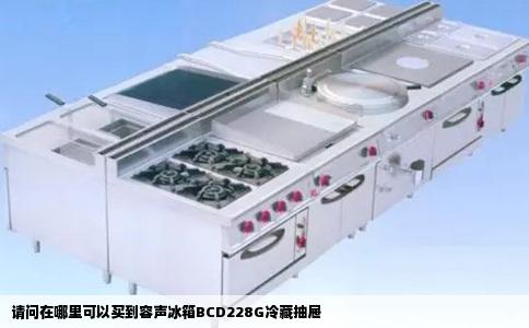 请问在哪里可以买到容声冰箱BCD228G冷藏抽屉