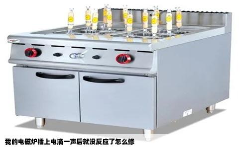 我的电磁炉插上电滴一声后就没反应了怎么修