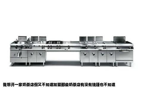 我想开一家奶茶店但又不知道加盟那些奶茶店有没有钱赚也不知道