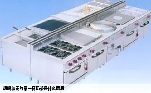 想喝秋天的第一杯奶茶是什么意思